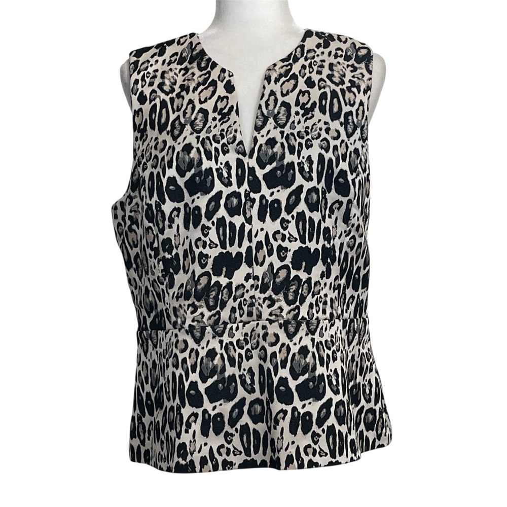 Ann Taylor Animal Print Sleeveless Top